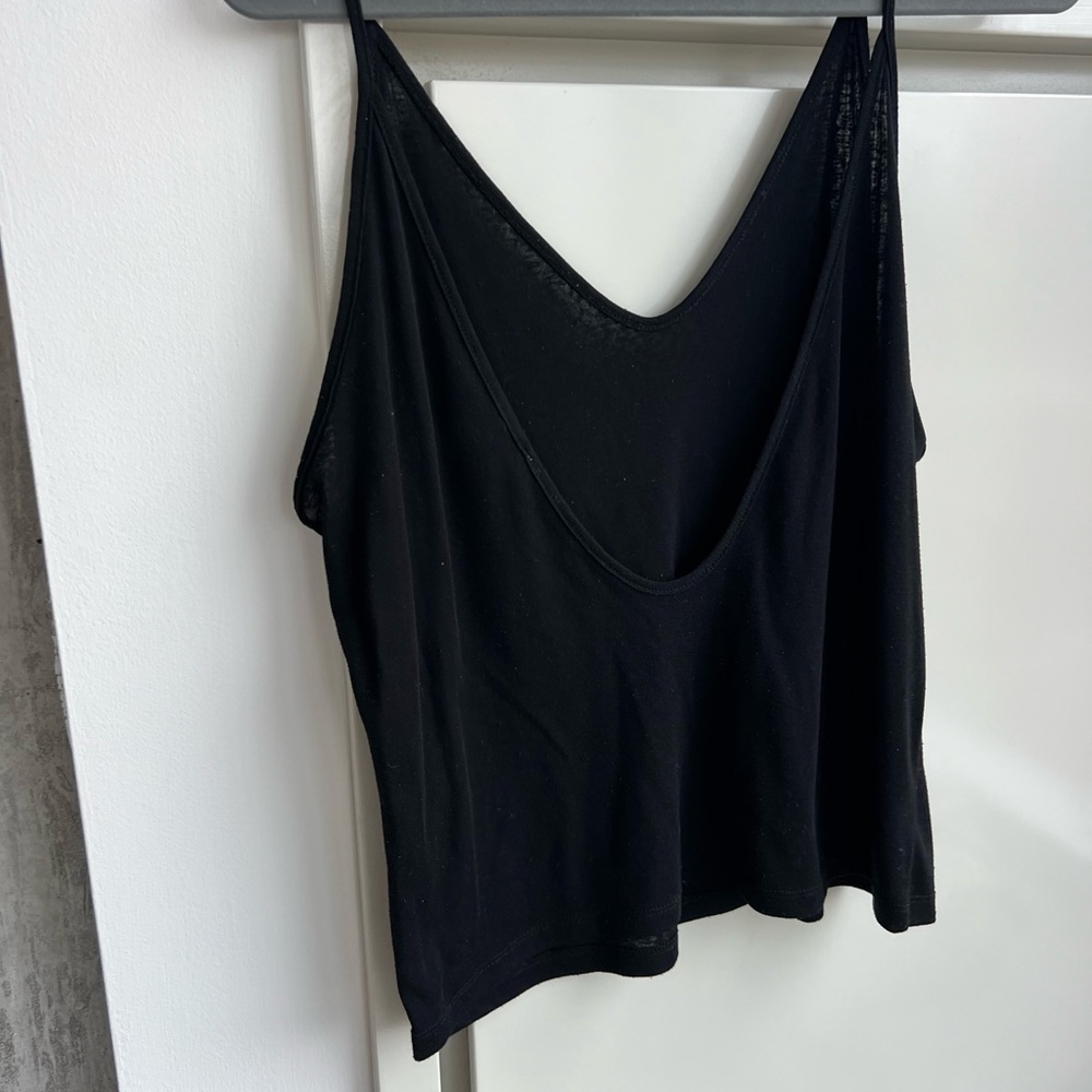 Low back black Tank Too - forever21